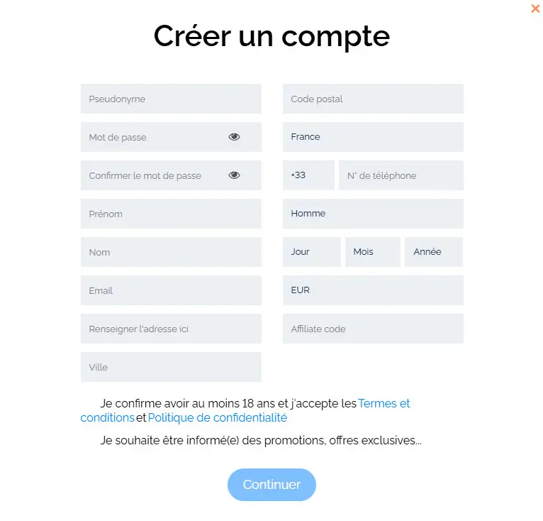 Betadda Casino registration process
